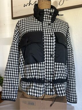 Zara Black Lined Jacket with Subtle Shine
